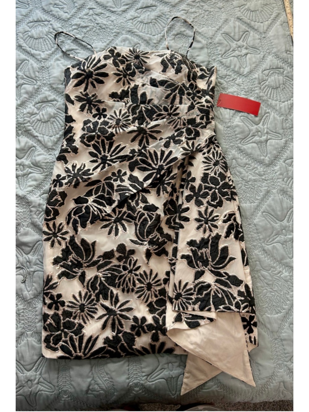 NWT Carmen Marc Valvo Infusion WHBM Floral Jacquard Cocktail Dress 16